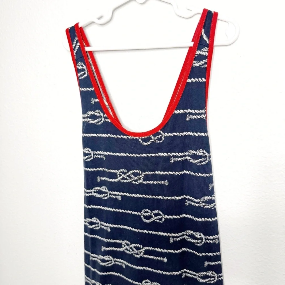 Polo Ralph Lauren big girls sleeveless crisscross nautical blue dress size XL